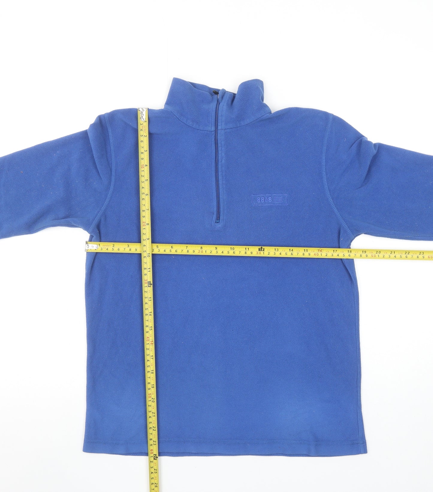 8848 Women’s Blue Fleece 1/2 Zip Pullover Sweatshirt M