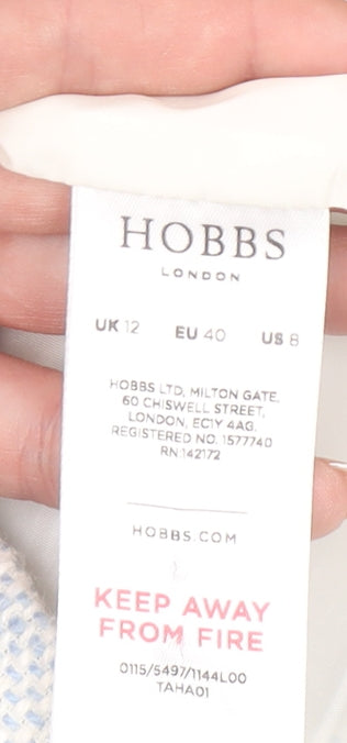 Hobbs Women Blue Sleeveless Sheath Knee Length Dress Size 12