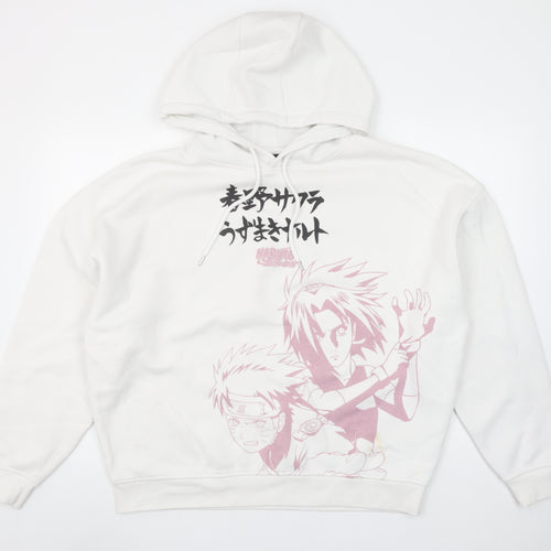 Naruto Shippuden White Hoodie Women S Anime Graphic Pullover