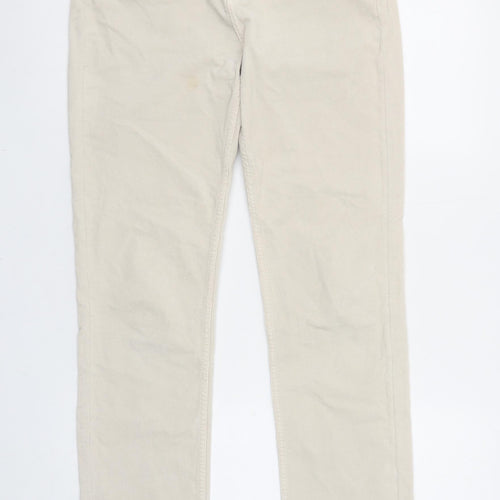 Tommy Hilfiger Womens Beige Chino Corduroy Trousers Size 28