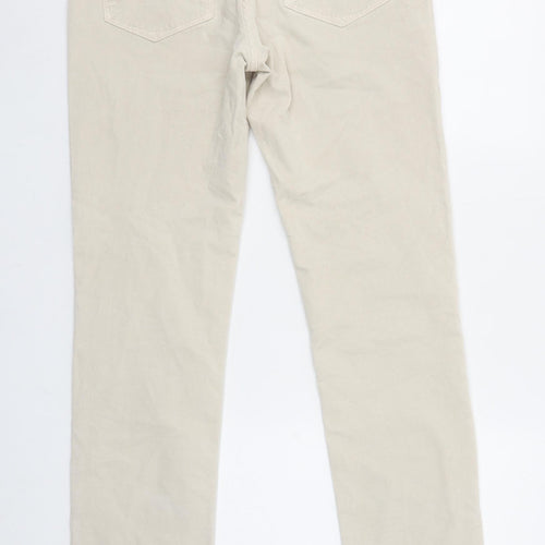 Tommy Hilfiger Womens Beige Chino Corduroy Trousers Size 28