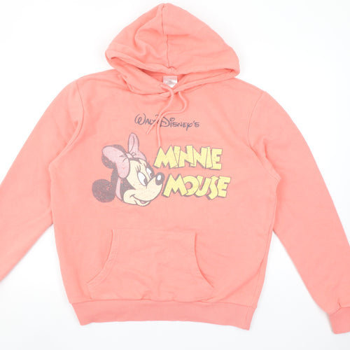 Disney Women’s Pink Minnie Mouse Pullover Hoodie Size M
