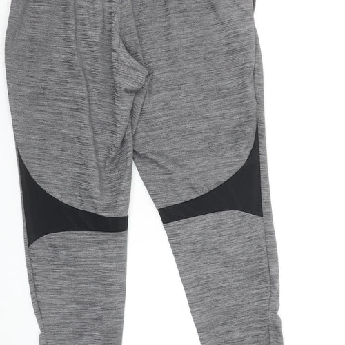 Nike Womens Grey Dri-Fit Track Pants M Elastic Waist Performance Trousers