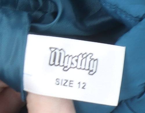 Mystify Women's Blue Quilted Puffer Waistcoat Size 12