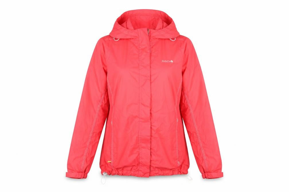 Regatta Women Red Waterproof Hooded Rain Jacket Size 10