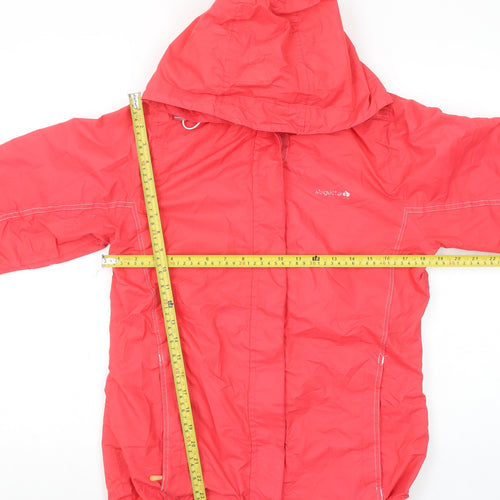 Regatta Women Red Waterproof Hooded Rain Jacket Size 10