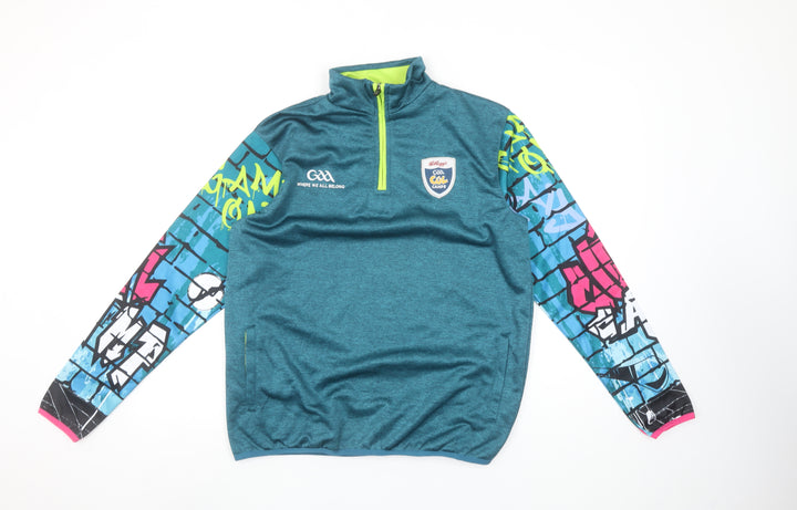 Azzurri Boys Blue 1/4 Zip Graphic Sweatshirt 5 Years