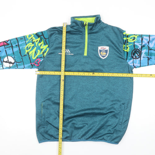 Azzurri Boys Blue 1/4 Zip Graphic Sweatshirt 5 Years