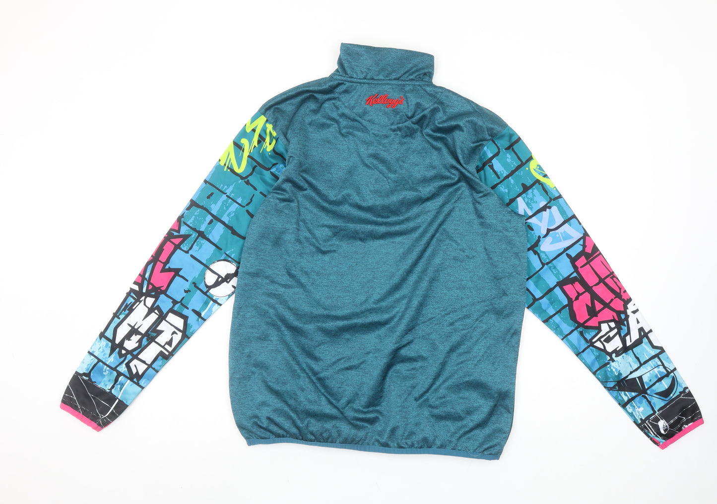 Azzurri Boys Blue 1/4 Zip Graphic Sweatshirt 5 Years