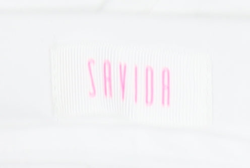 Savida Women White Cotton Blend Ankle Leggings Size 8