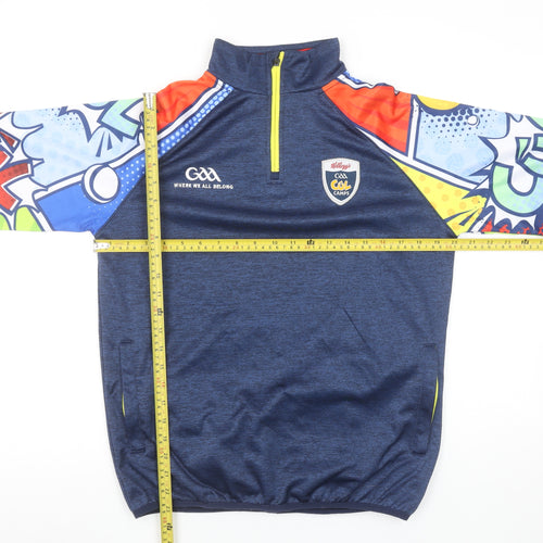 McKeever Boys Blue GAA 1/4 Zip Sweatshirt 5 Years Colourful Graphic Sports Top