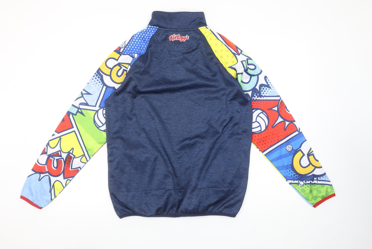 McKeever Boys Blue GAA 1/4 Zip Sweatshirt 5 Years Colourful Graphic Sports Top