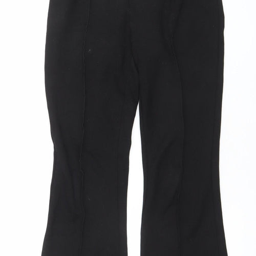 Savida Womens Black Crepe Stretch Trousers Size 8 Regular Fit