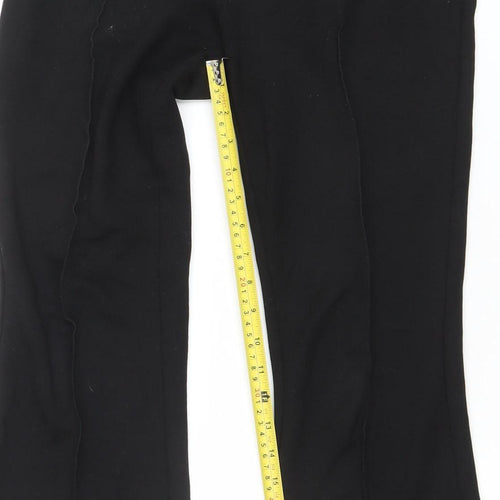 Savida Womens Black Crepe Stretch Trousers Size 8 Regular Fit