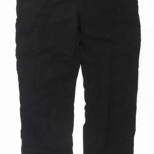 Dunnes Womens Black Slim Stretch Trousers M Straight Leg
