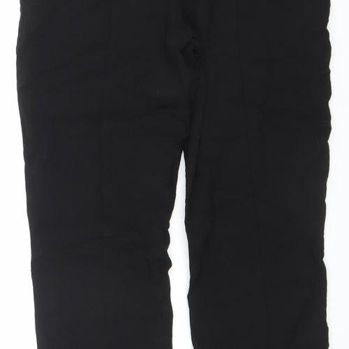 Dunnes Womens Black Slim Stretch Trousers M Straight Leg