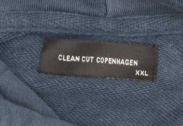 Clean Cut Copenhagen Men’s Blue Full Zip Hoodie Size 2XL