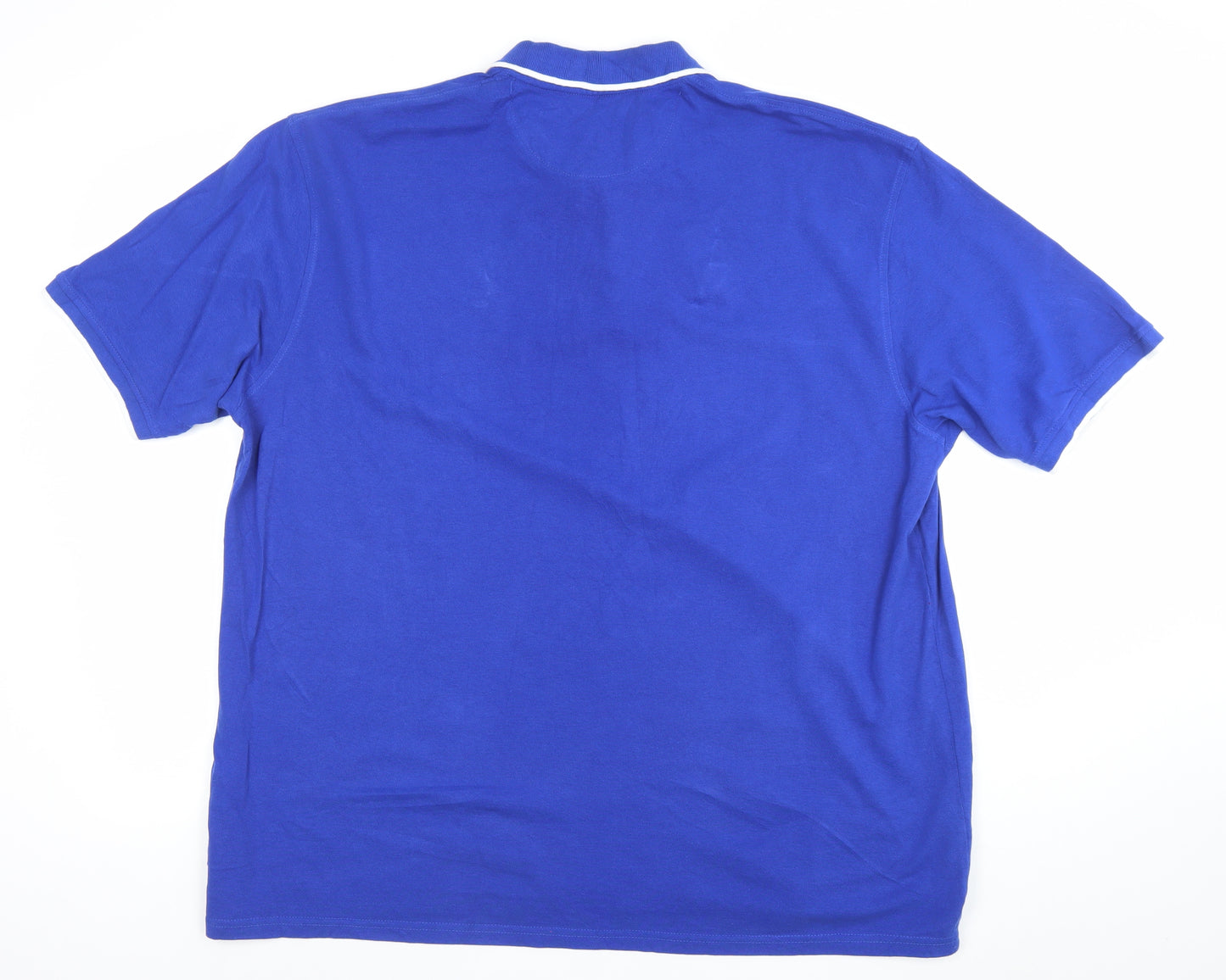 James Pringle Men's Blue 2XL Cotton Short Sleeve Polo Shirt