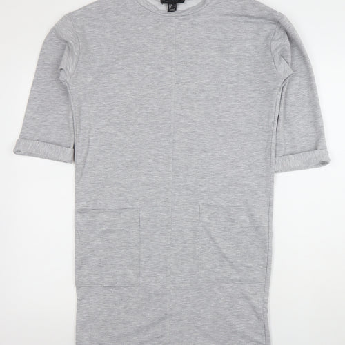 Atmosphere Women Grey Jersey T-Shirt Dress Size 8