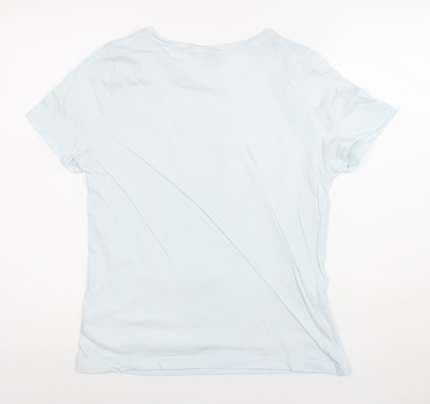 Tu Women’s Blue Peanuts Snoopy Short Sleeve Pyjama Top Size 10