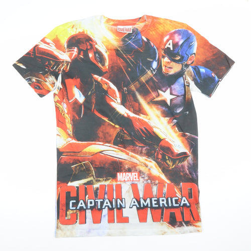 Marvel Men’s Multicoloured Small Civil War Captain America T-Shirt