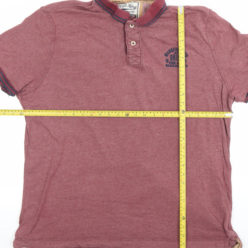 Drift King Men’s Red 2XL Classic Polo Shirt 100% Cotton