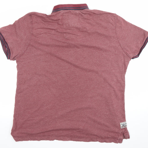 Drift King Men’s Red 2XL Classic Polo Shirt 100% Cotton