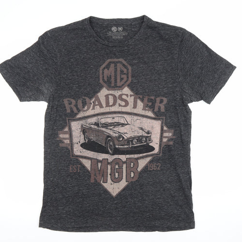 Next Men's Grey MGB Roadster Car Graphic T-Shirt Size M Regular Fit