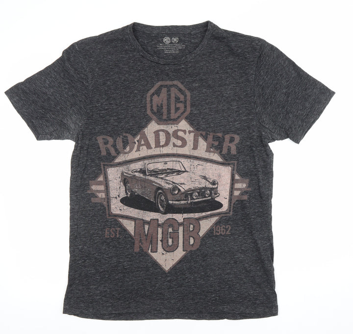 Next Men's Grey MGB Roadster Car Graphic T-Shirt Size M Regular Fit