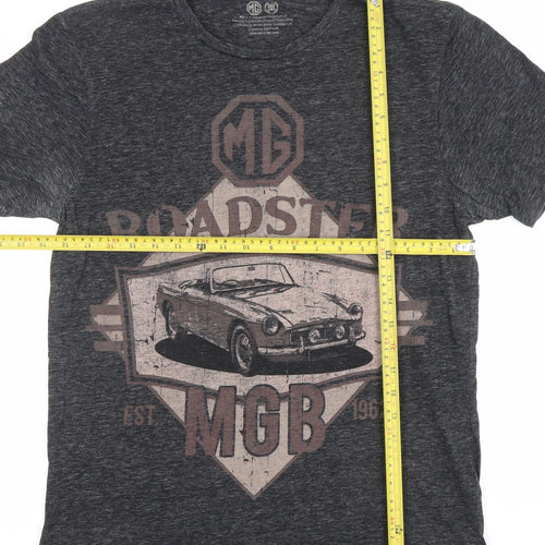 Next Men's Grey MGB Roadster Car Graphic T-Shirt Size M Regular Fit