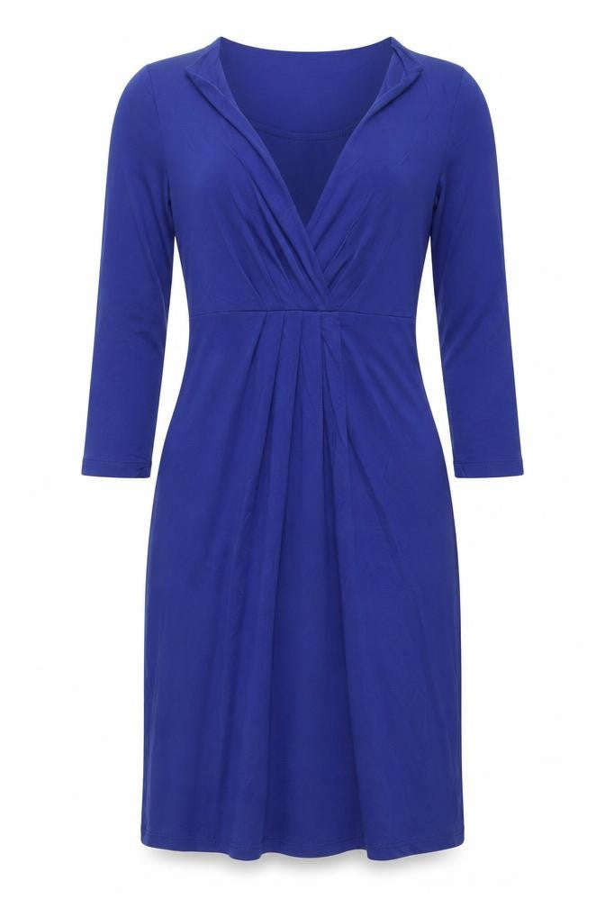 Artigiano Women’s Blue Bodycon Jersey Knee Length Dress UK 8