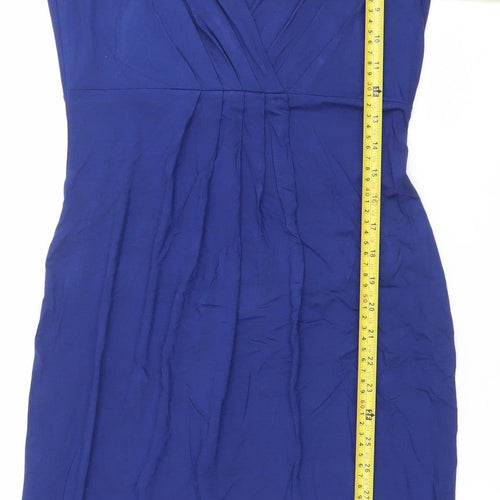 Artigiano Women’s Blue Bodycon Jersey Knee Length Dress UK 8