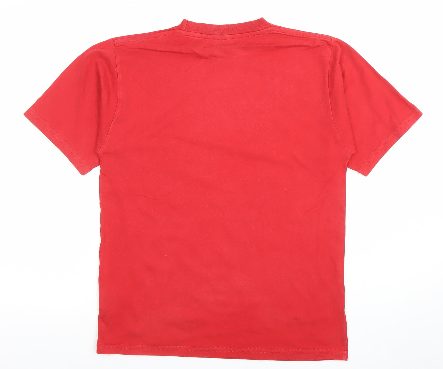 Quiksilver Teens Red Cotton Basic Graphic T-Shirt Size 14
