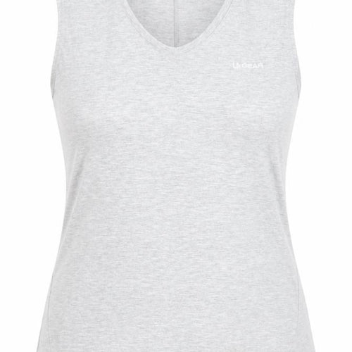 LA Gear Women's Grey Sleeveless V-Neck Tank Top Size 18
