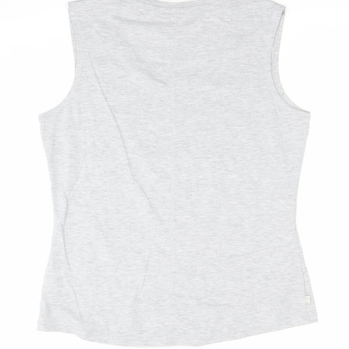 LA Gear Women's Grey Sleeveless V-Neck Tank Top Size 18