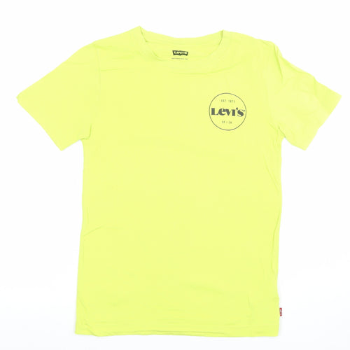 Levi’s Boys Yellow Logo Short Sleeve Cotton T-Shirt Size 14 Years
