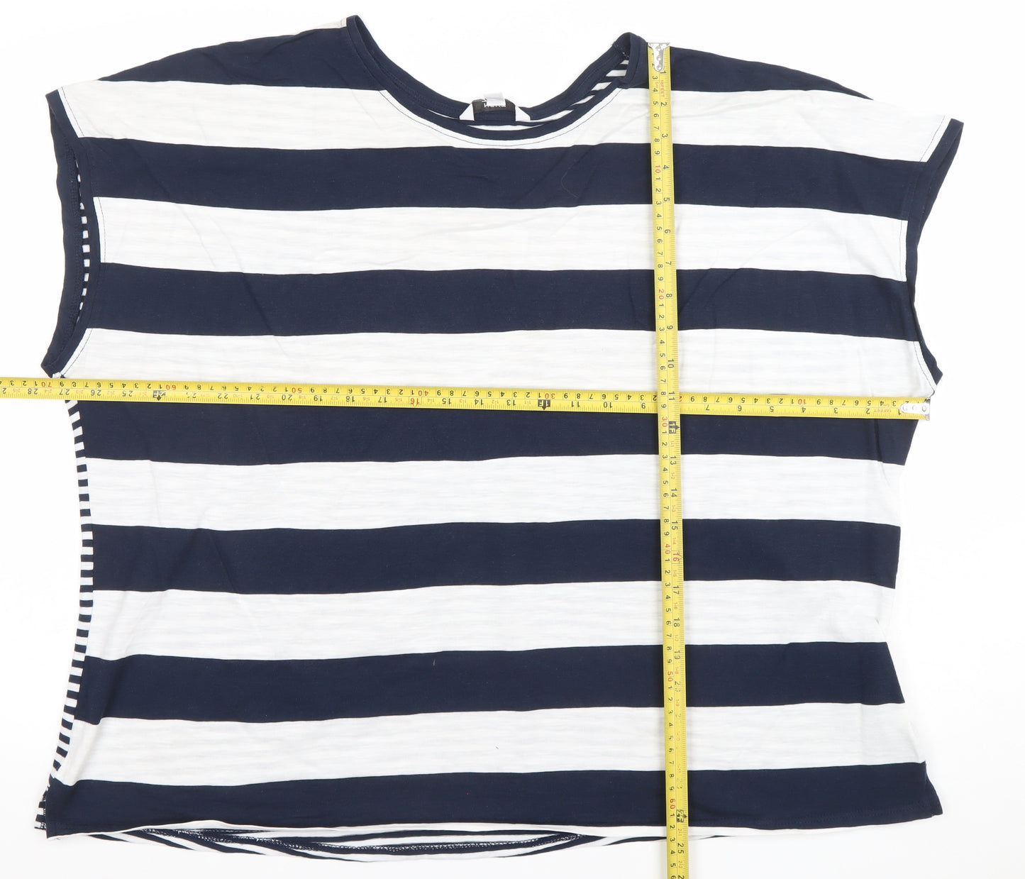 Next Women’s Blue White Striped Cotton Nautical T-Shirt Size 20