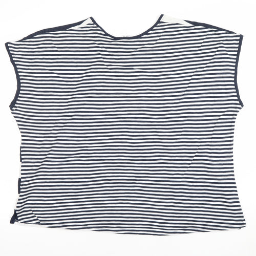 Next Women’s Blue White Striped Cotton Nautical T-Shirt Size 20