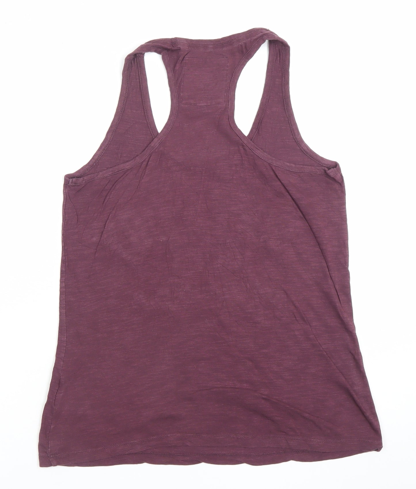 Superdry Men Purple XS Sleeveless Graphic Sports T-Shirt