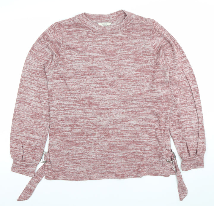 Next Women Pink Crew Neck Knit Pullover Jumper UK 8
