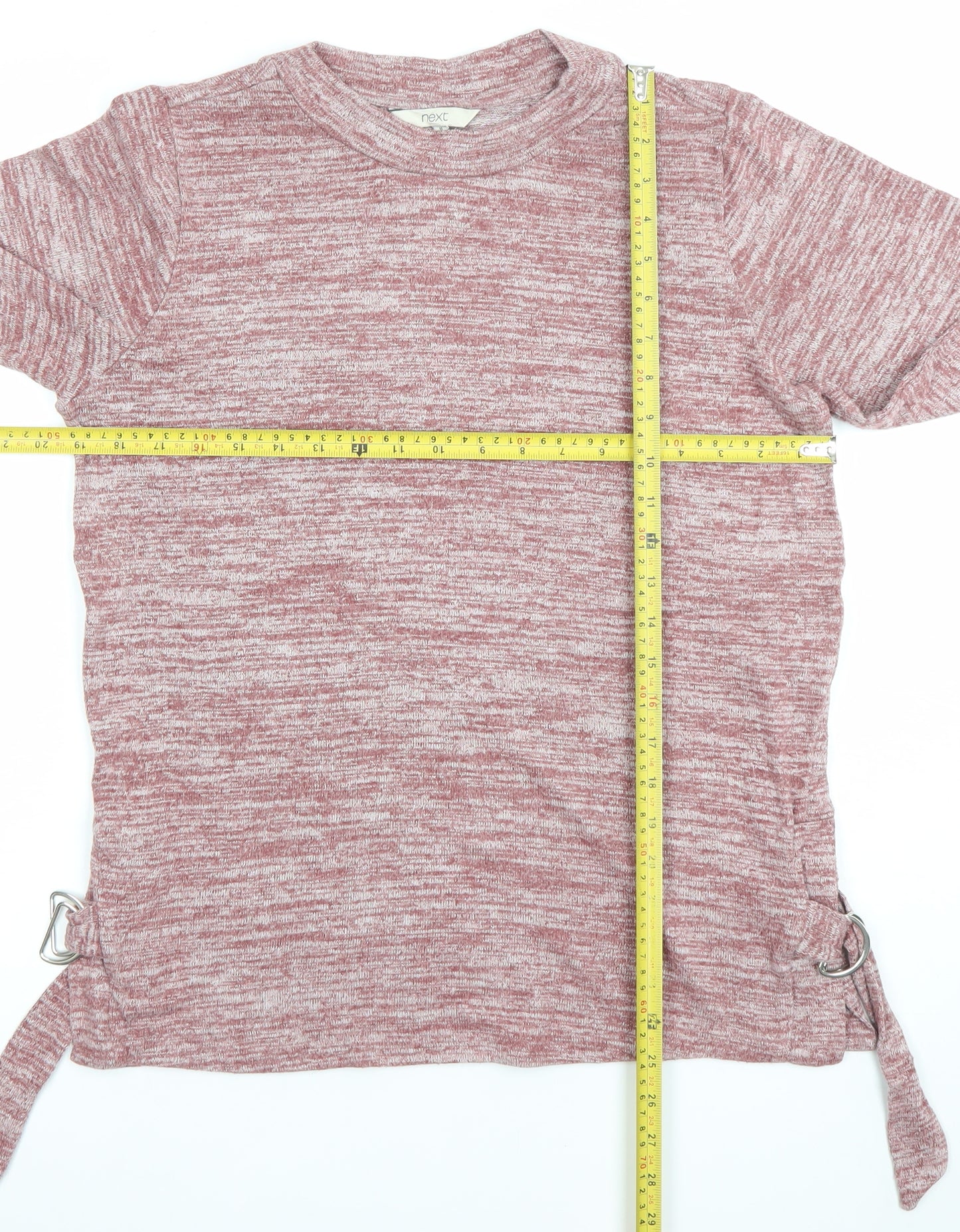Next Women Pink Crew Neck Knit Pullover Jumper UK 8