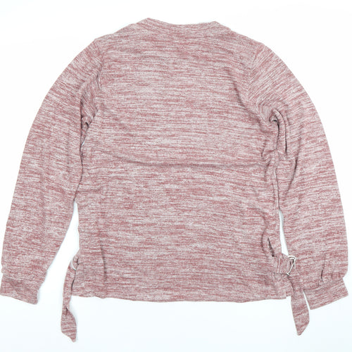 Next Women Pink Crew Neck Knit Pullover Jumper UK 8