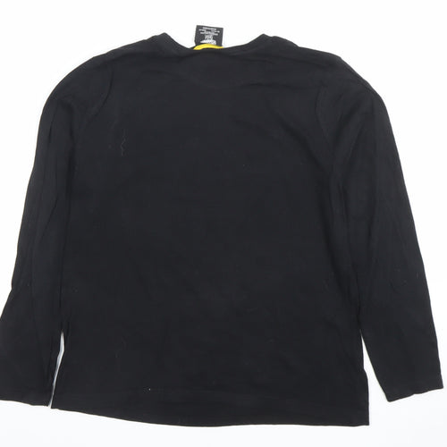 The Simpsons Boys Black Long Sleeve Bart Simpson Graphic T-Shirt 10 Years