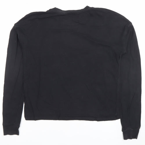 H&M Girls Harry Potter Black Long Sleeve Cotton Graphic T-Shirt 14 Years