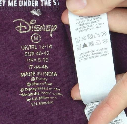 Disney Women Purple Lady and the Tramp T-Shirt Nightshirt M