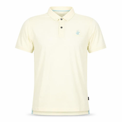 Beverly Hills Polo Club Men's Beige XL Slim Fit Cotton Polo Shirt