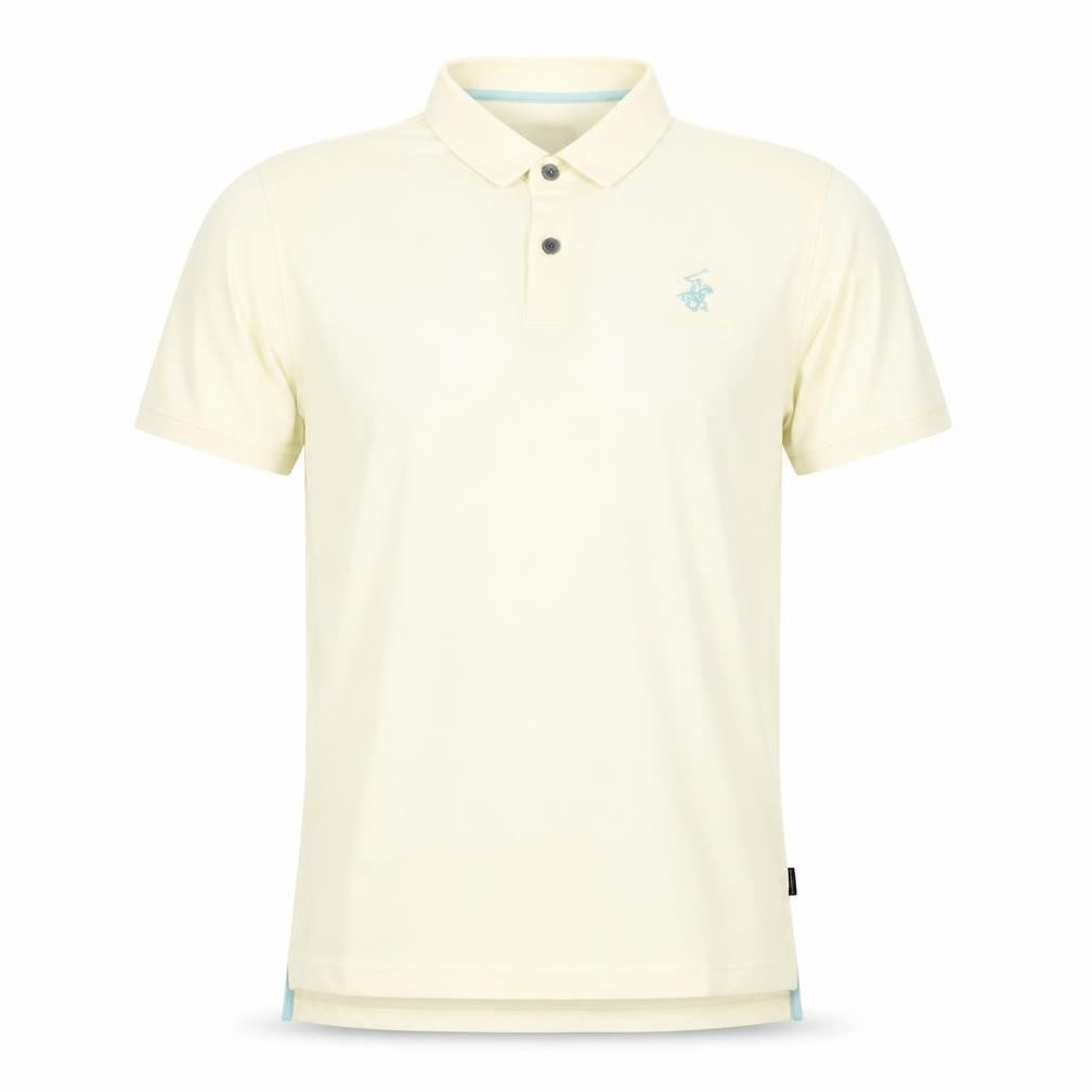 Beverly Hills Polo Club Men's Beige XL Slim Fit Cotton Polo Shirt