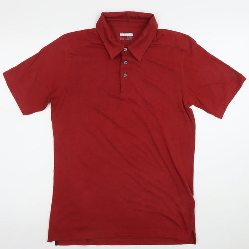 Marmot Men's Red Short Sleeve Polo Shirt Size S Regular Fit