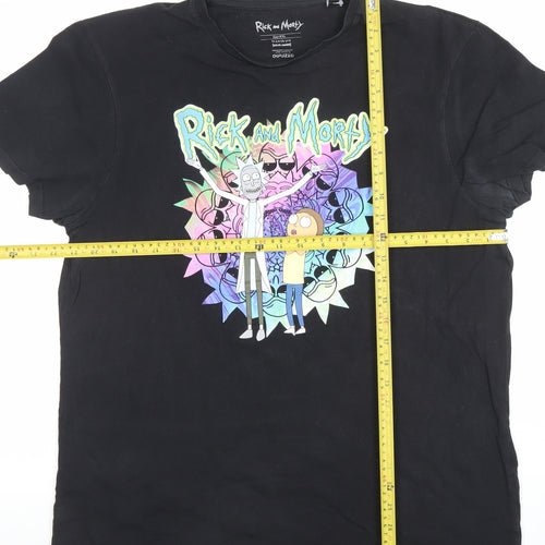 Difuzed Rick and Morty Black 2XL Men's Graphic T-Shirt