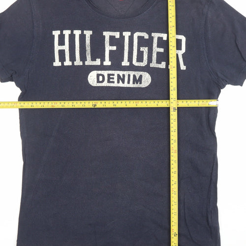 Tommy Hilfiger Denim Men's Blue Graphic Logo T-Shirt Size M